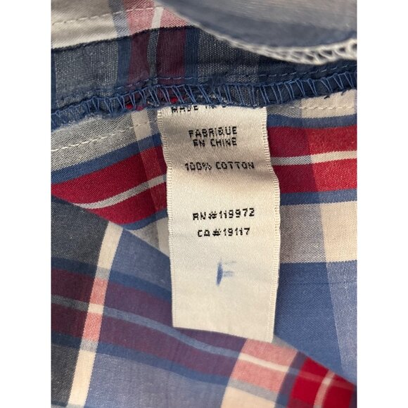 Parish Nation Mens Size XL Plaid Patches Distressed Shirt Casual Bound‎ Glory - Picture 10 of 12